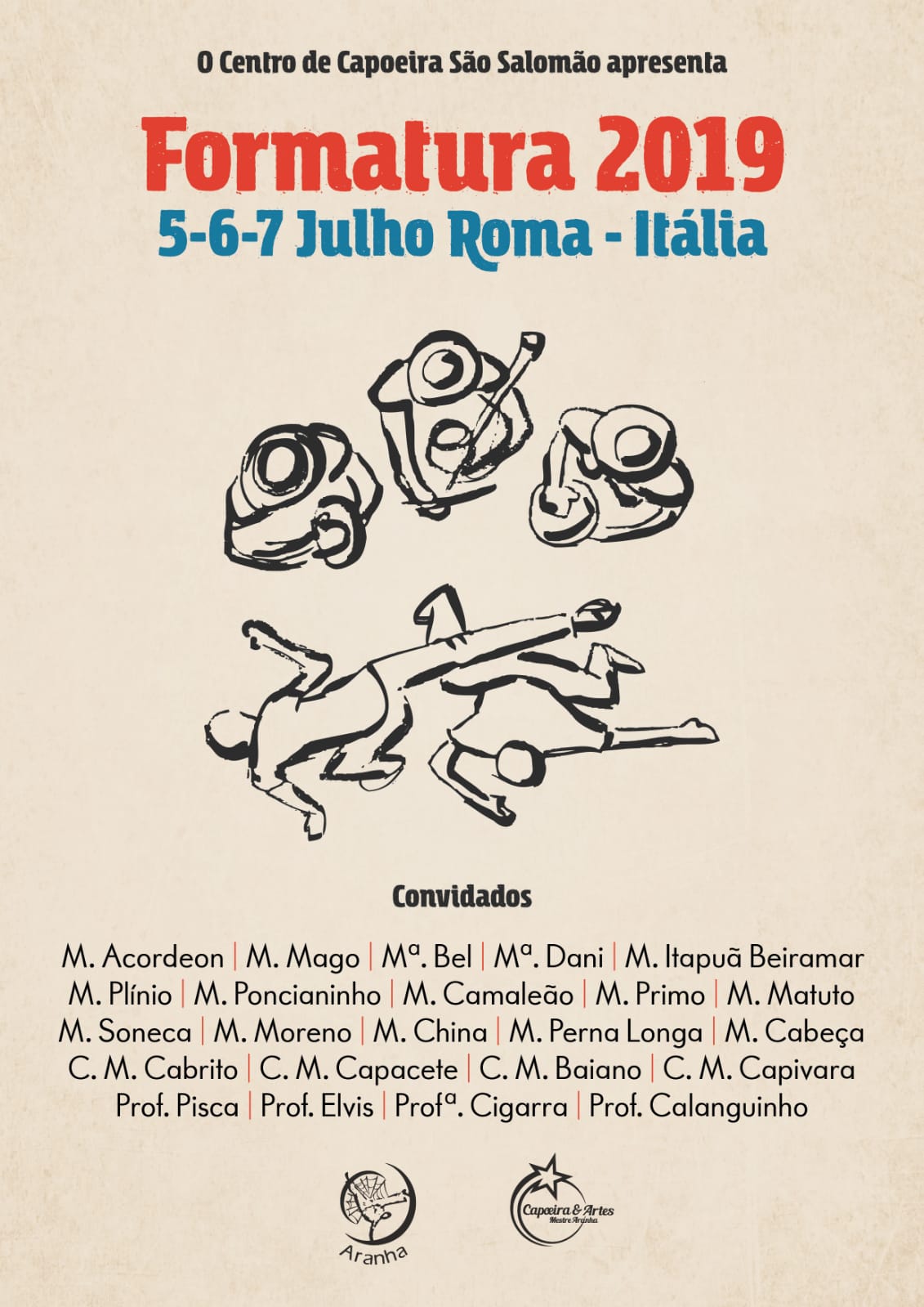 Cerimônia di Formatura del Centro di Capoeira São Salomão Itàlia locandina